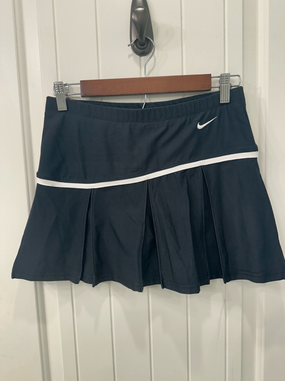 Nike Court Tennis Skort Pleated Black White S Golf Pickleball